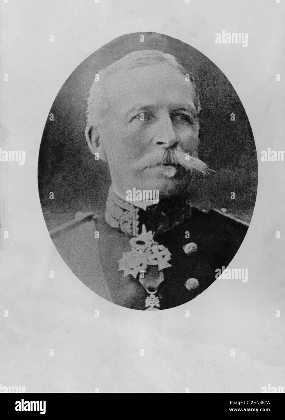 Archival photo of the French General d'Amade. 1917 Albert Gérard Léo d'Amade (1856 – 1941) was a French general. In January 1908 he replaced General A Stock Photo