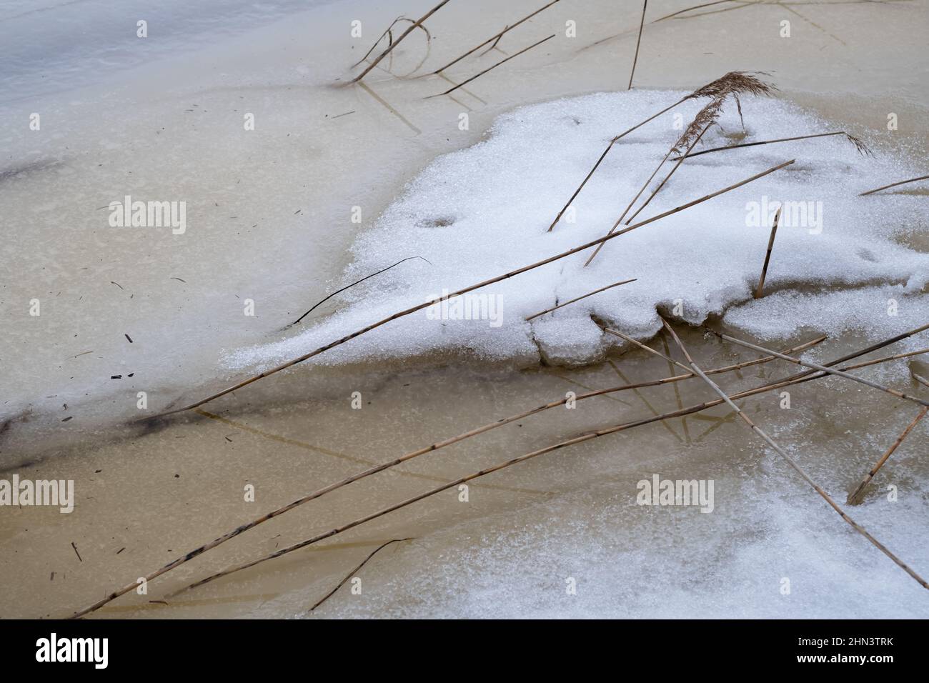 Melted snow and ice Stock Photo Alamy