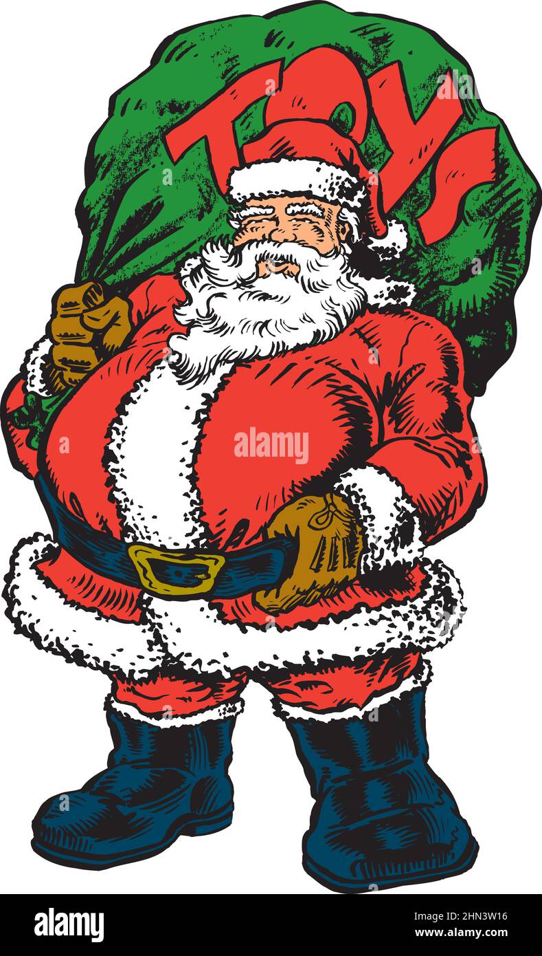 Santa Claus Vector Illustration Stock Vector Image & Art - Alamy