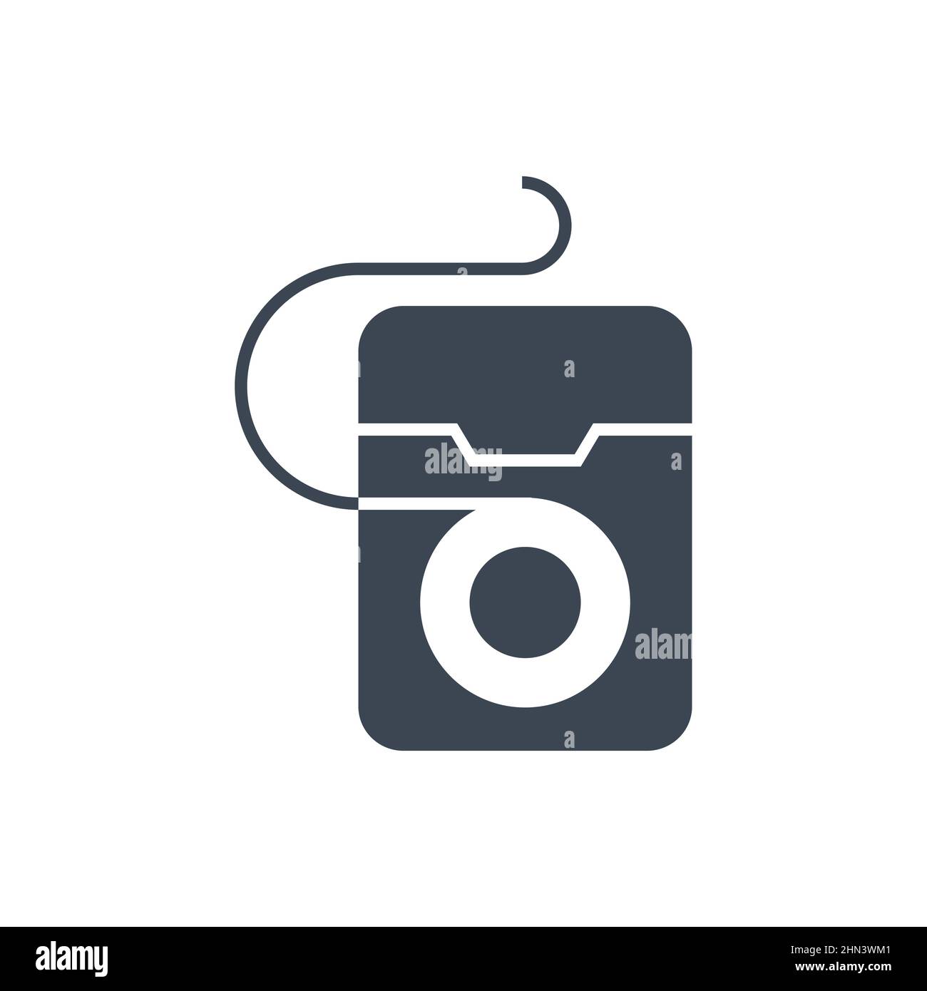 Dental Floss Glyph Icon Stock Vector Image & Art - Alamy