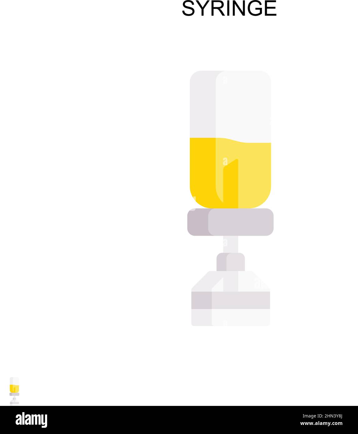 Syringe Simple vector icon. Illustration symbol design template for web ...