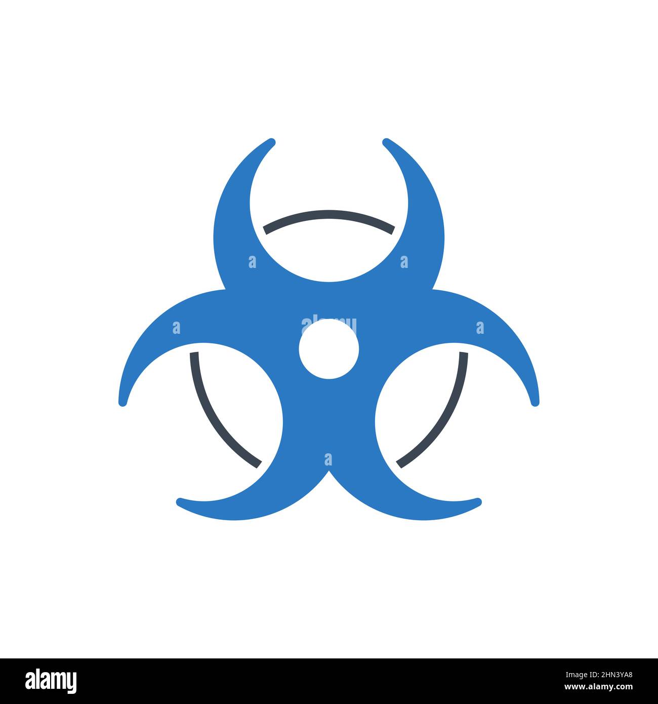 Biological Hazard related vector glyph icon Stock Vector