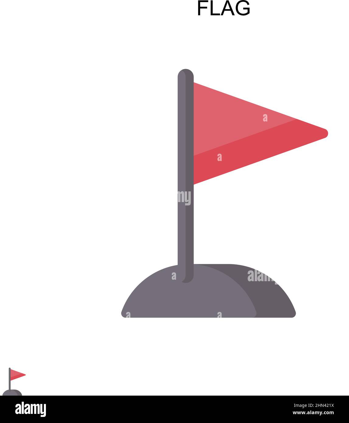 Flag Simple vector icon. Illustration symbol design template for web ...