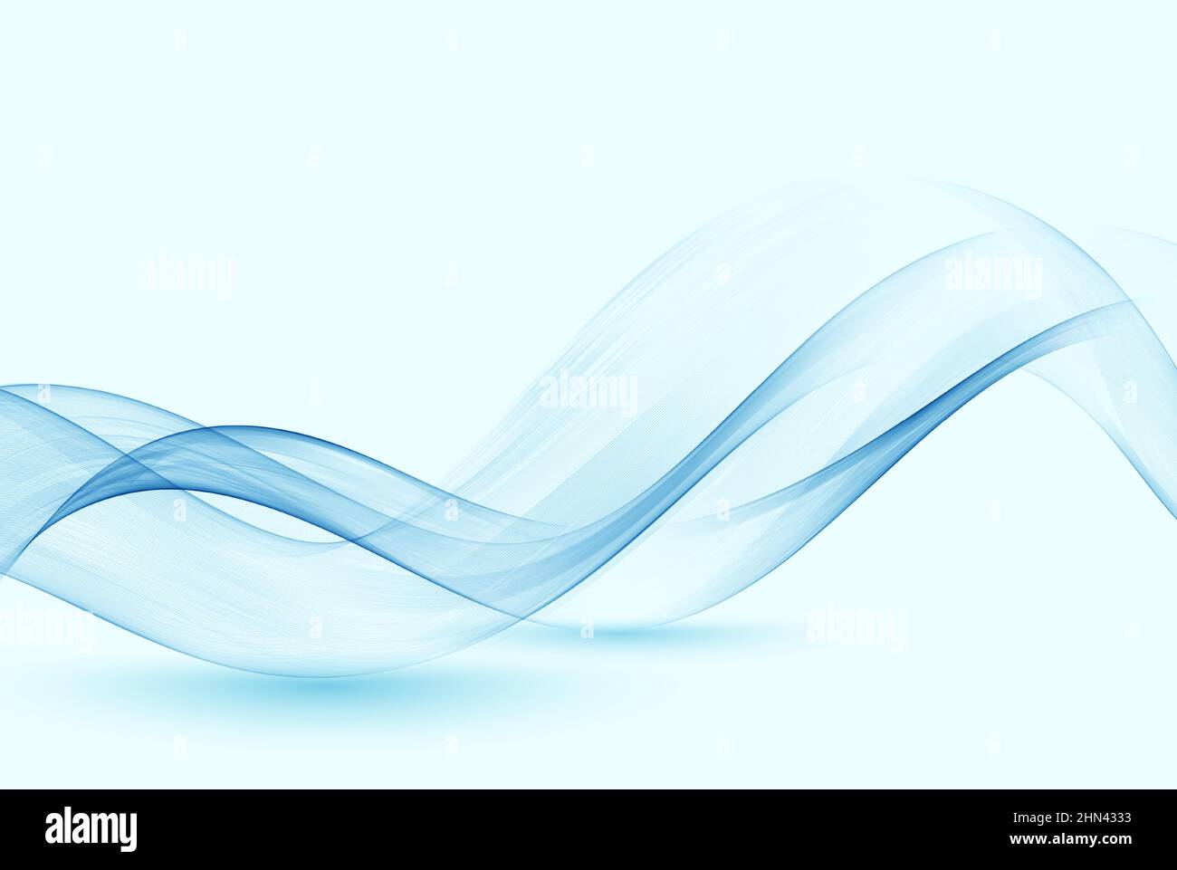 Abstract blue wave. Flow of transparent blue abstract wave Stock Vector ...