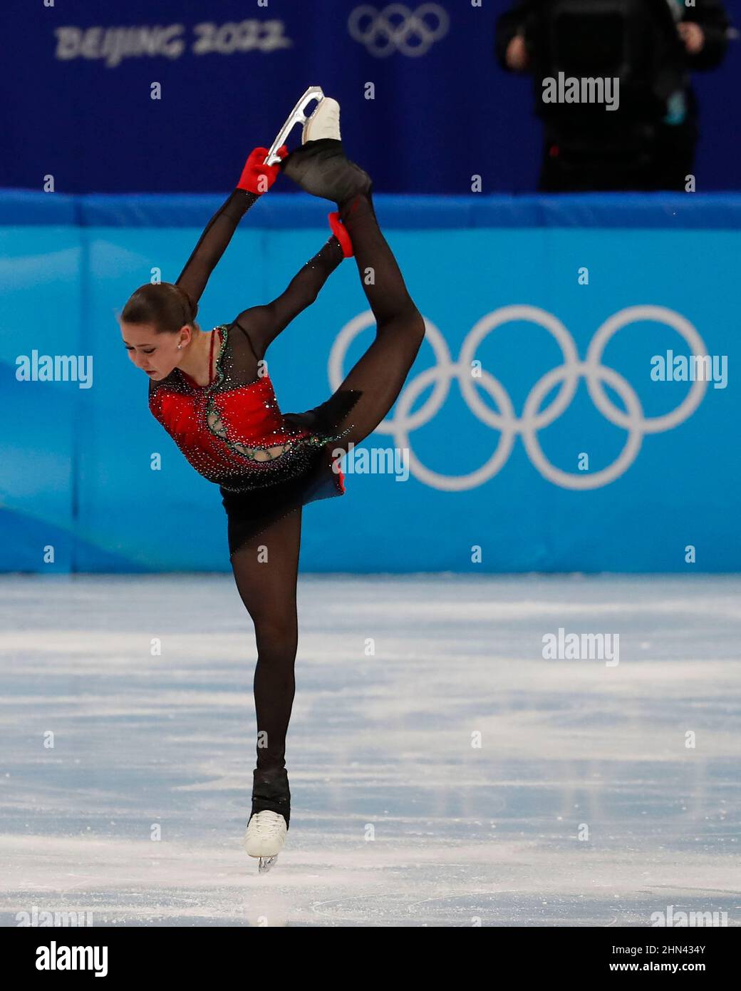 Beijing, Hebei, China. 7th Feb, 2022. Kamila Valieva (ROC) performing