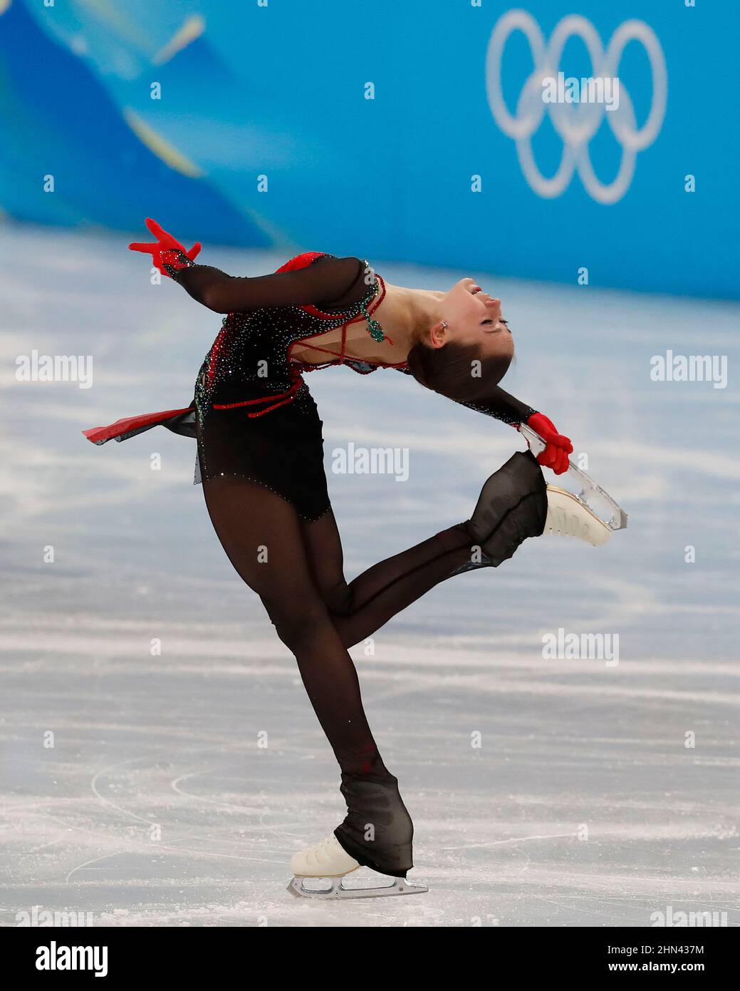 Beijing, Hebei, China. 7th Feb, 2022. Kamila Valieva (ROC) performing