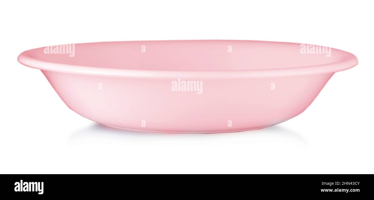 red plate isolated on a white background with clipping path Stock Photo ...