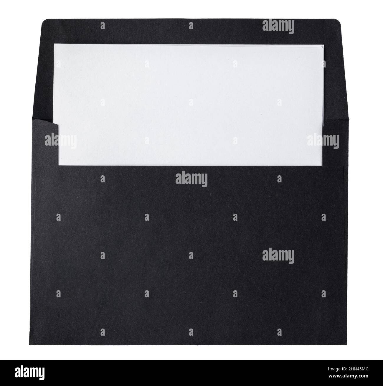 Black Envelope isolated on a white background Stock Photo Alamy