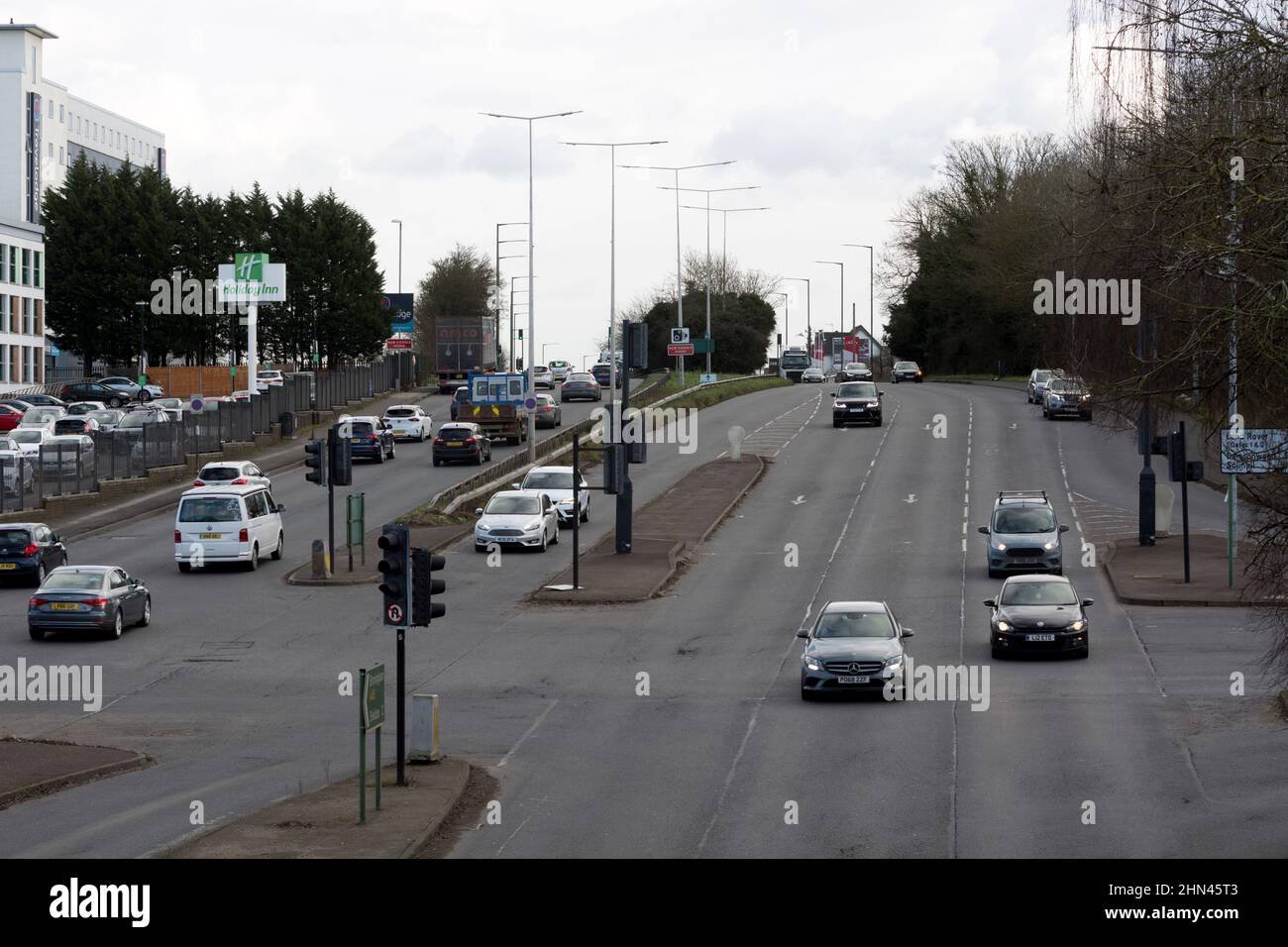 A45 road at Elmdon, West Midlands, England, UK Stock Photo