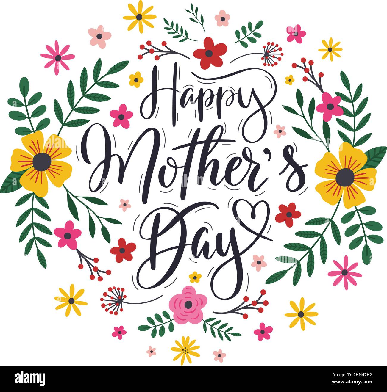 Happy Mothers Day Greeting Text Vector Design Mothers Day Greeting  Typography In Black Elegant Stock Illustration - Download Image Now - iStock