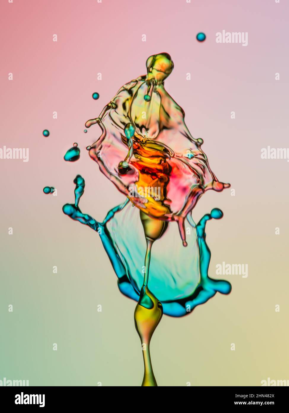 water drop collision photography Stock Photo Alamy