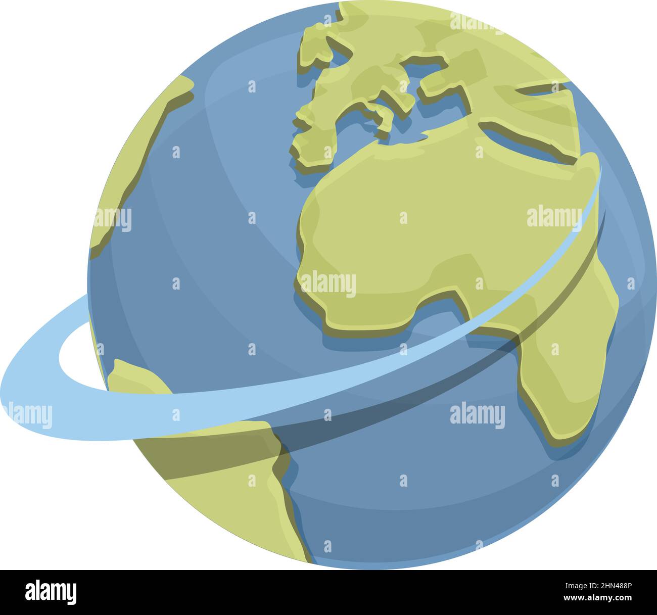 Travel world icon cartoon vector. Around globe. Earth map Stock Vector ...