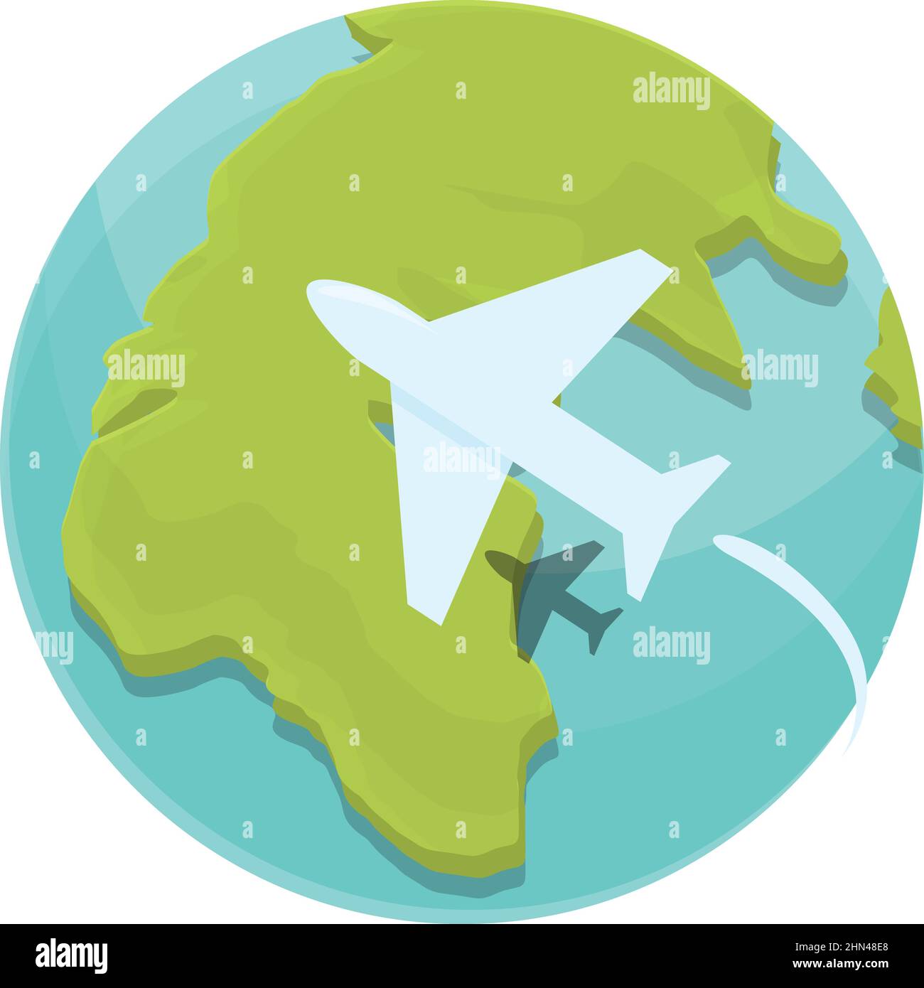 Global travel icon cartoon vector. World globe. Map earth Stock Vector ...