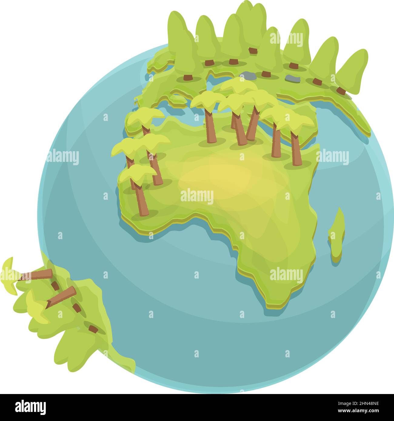 Globe tourism icon cartoon vector. World travel. Map earth Stock Vector ...