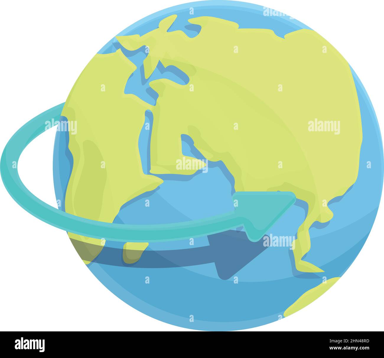 World vacation icon cartoon vector. Globe travel. Map earth Stock ...