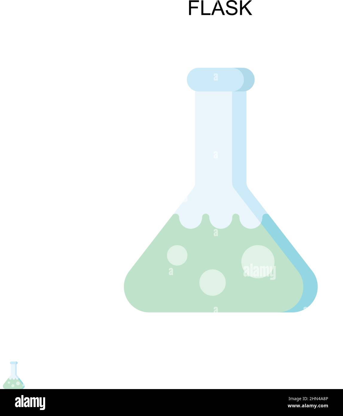 Transparent flask Stock Vector Images - Alamy