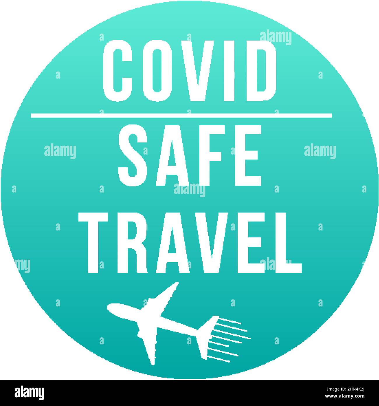 Covid Safe Travel typography design illustration Stock Vector Image