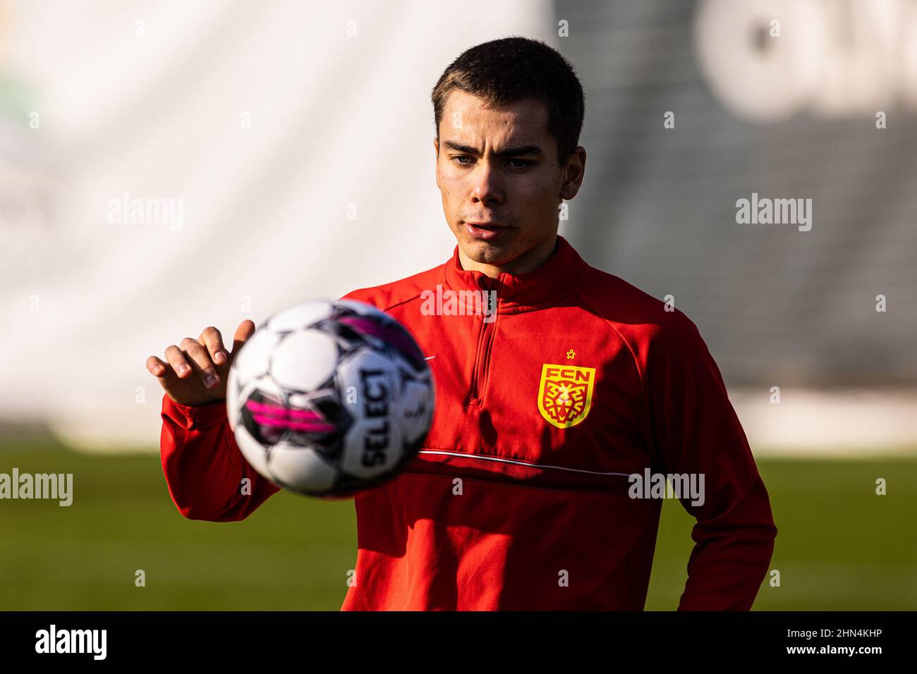 Oliva, Spain. 06th, February 2022. Leo Walta (33) of FC Nordsjaelland seen during a training match between FC Nordsjaelland and Lyngby Boldklub as part of the pre-season preparations in Oliva in Spain. (Photo credit: Gonzales Photo - Dejan Obretkovic). Stock Photo