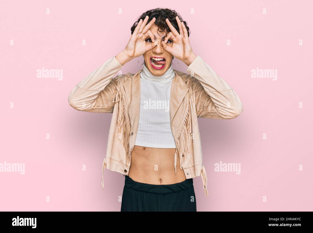 Woman Sticking Finger Up High Resolution Stock Photography and Images ...