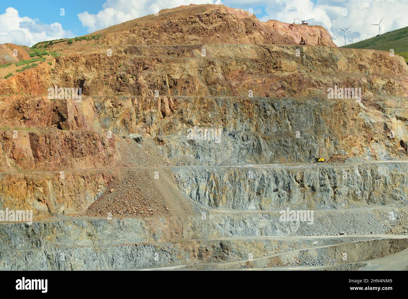 The quarry of Padecasa in the town of Aldeavieja, province of Ávila. Spain. Stock Photo