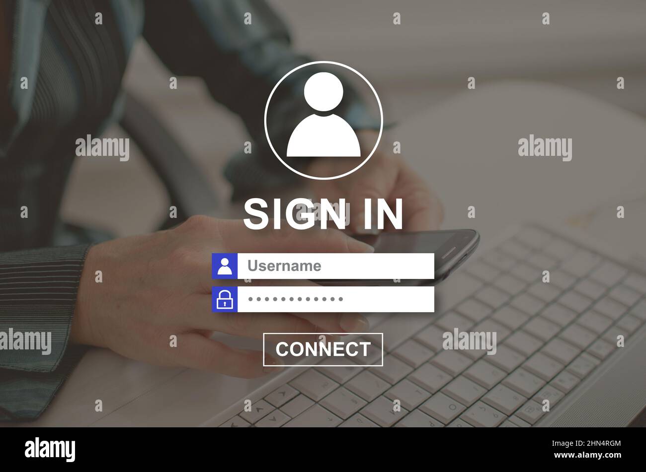 Signs For Sign In Sign in concept illustrated by a picture on background Stock Photo - Alamy