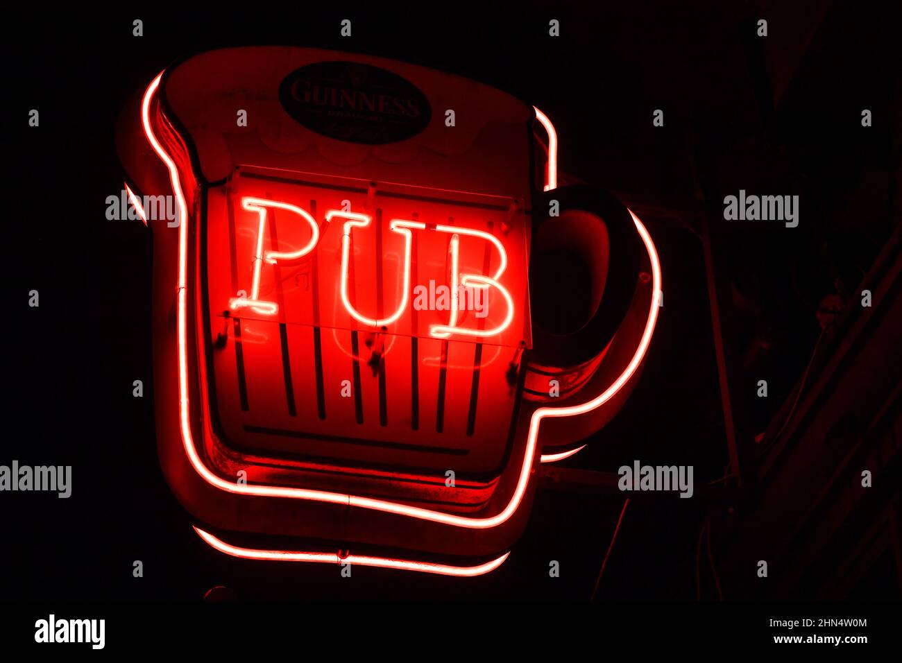 Irish Pub Sign Pigalle Paris France Stock Photo Alamy