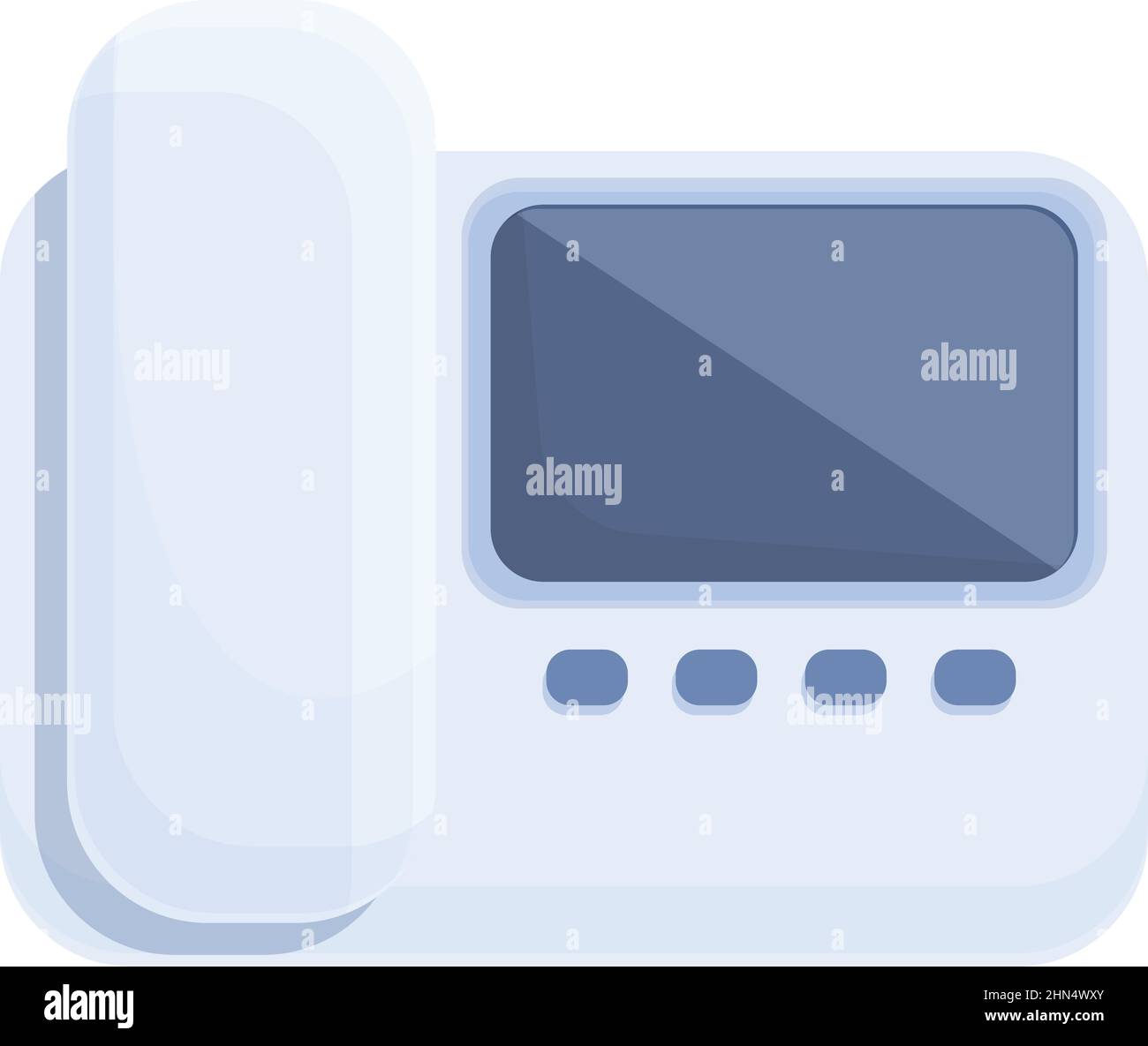 Intercom keypad icon cartoon vector. Video door. Phone system Stock ...