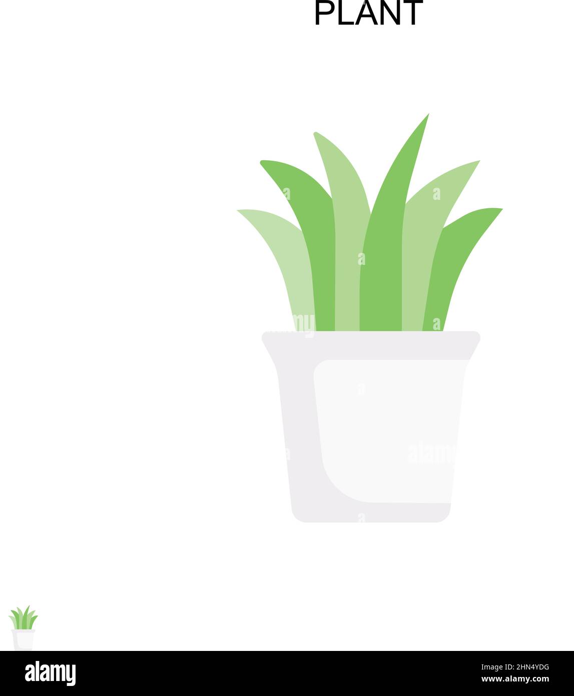 Plant Simple vector icon. Illustration symbol design template for web