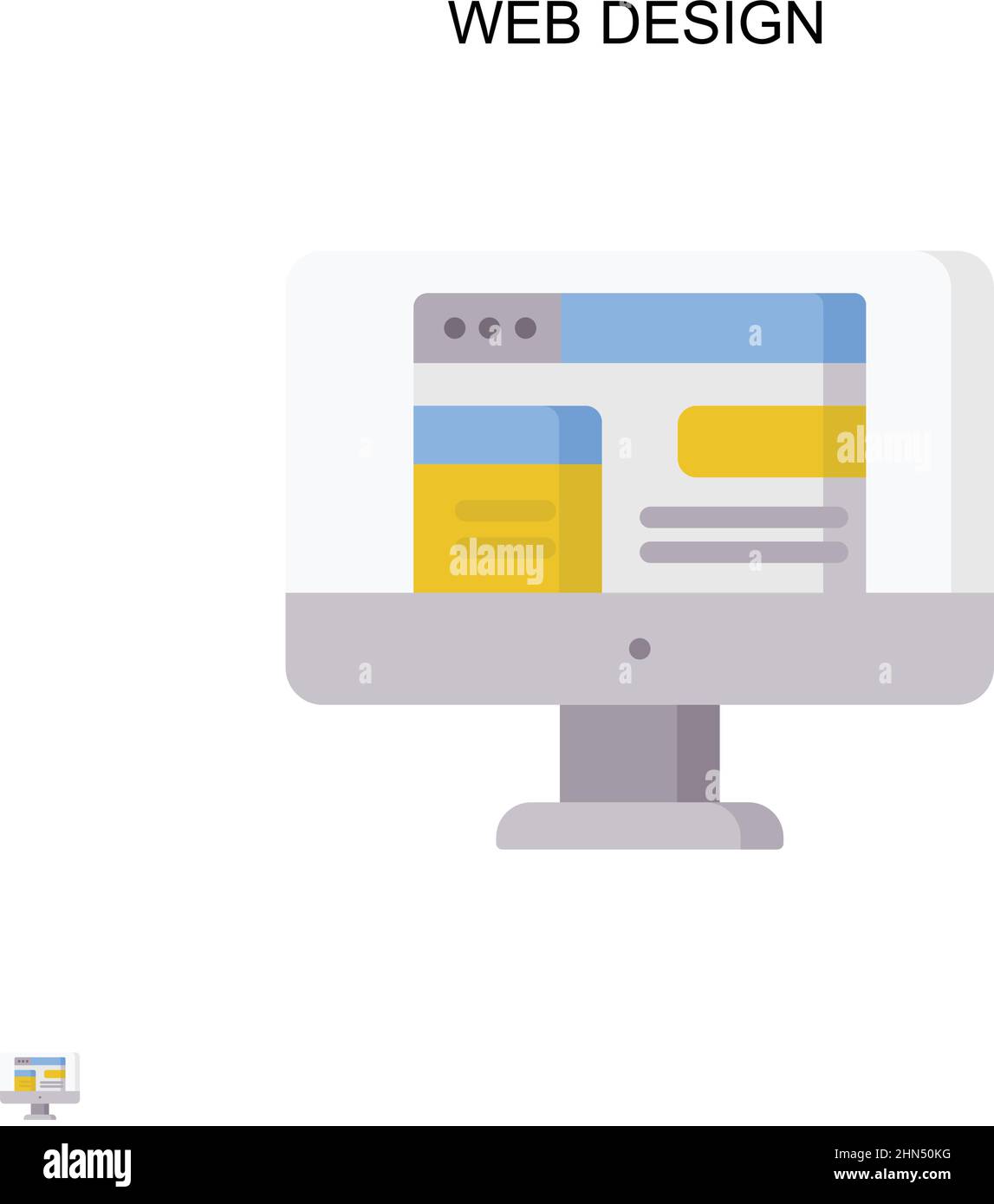 Web design Simple vector icon. Illustration symbol design template for ...