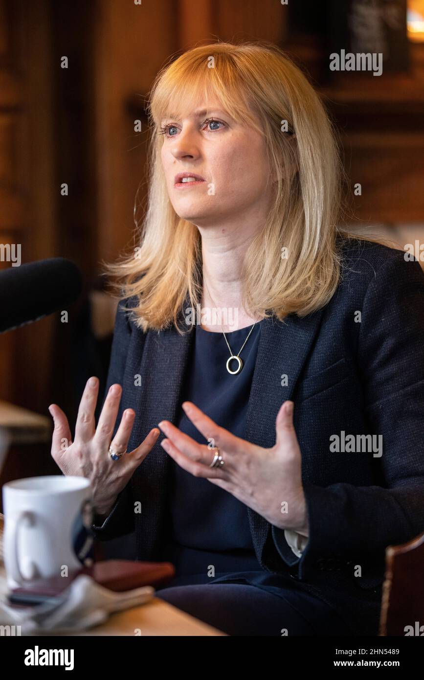 Rosie Duffield, 50 year-old Labour MP for Canterbury who has been bullied on social media by local political activists. Whitehall, London, UK Stock Photo