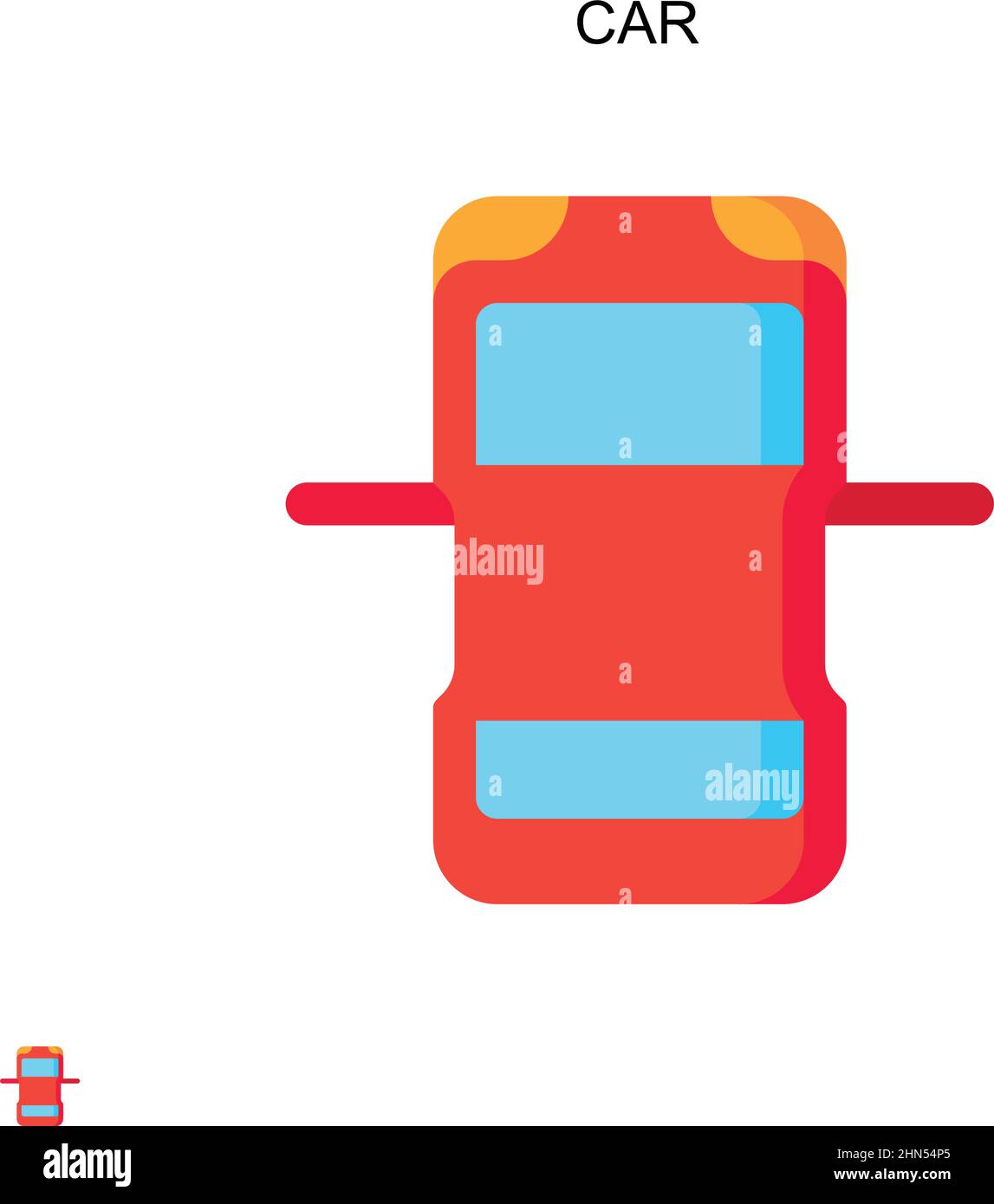 Car Simple vector icon. Illustration symbol design template for web ...