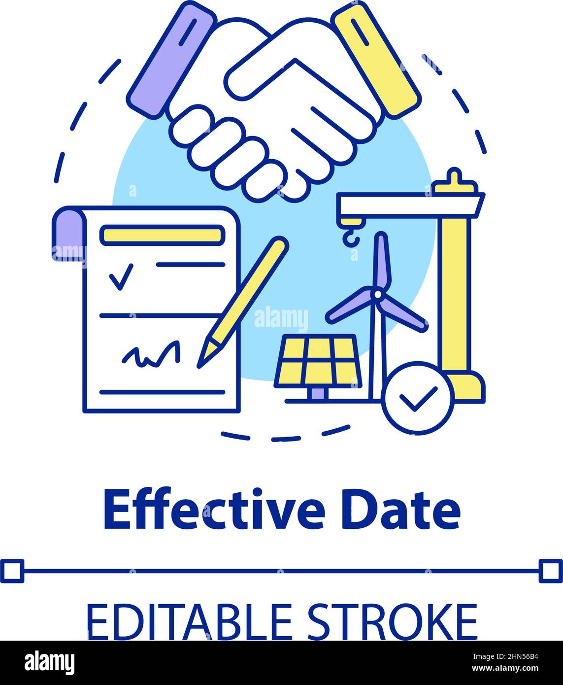 Effective date concept icon Stock Vector Image & Art - Alamy