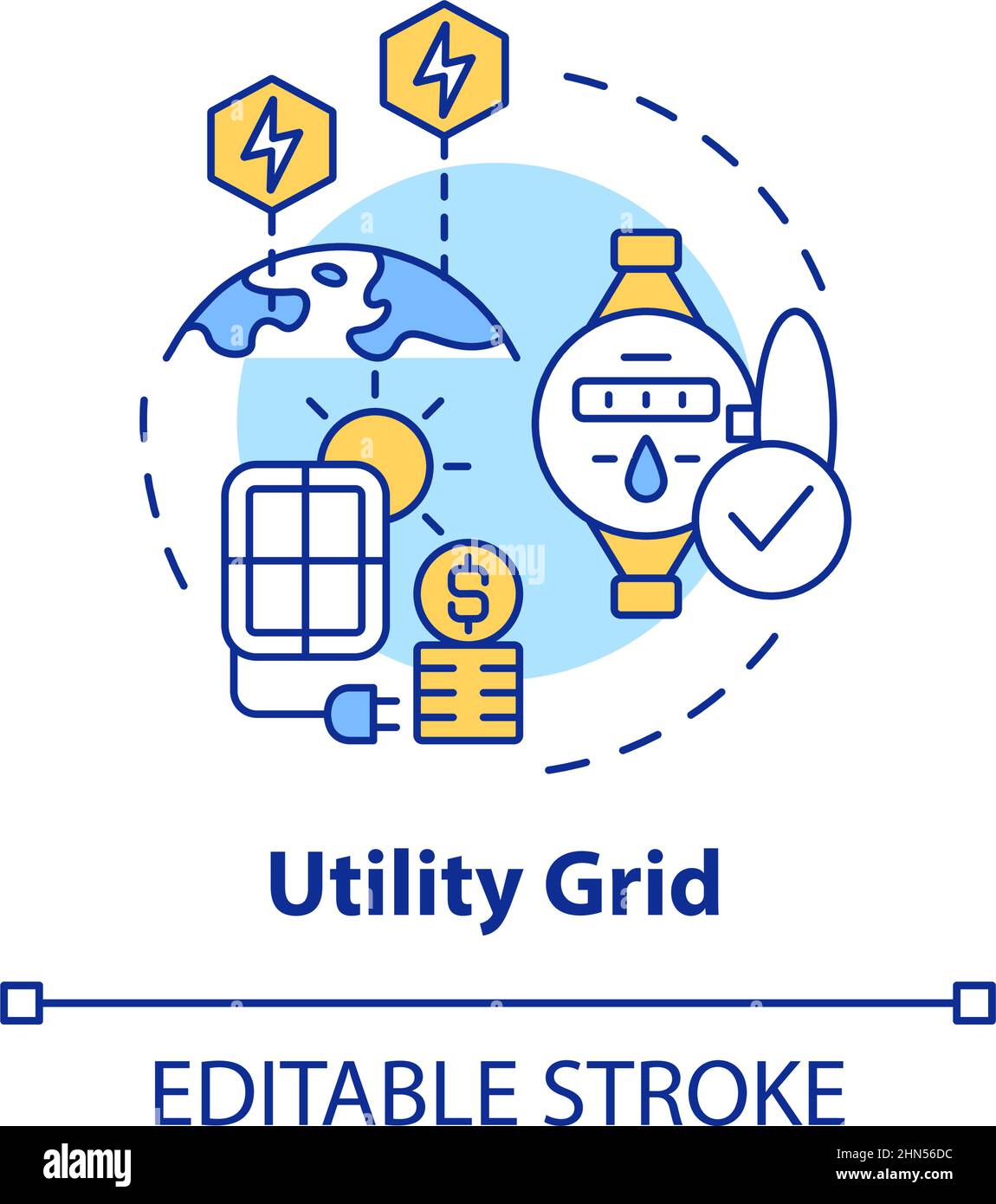 Utility grid concept icon Stock Vector Image & Art Alamy