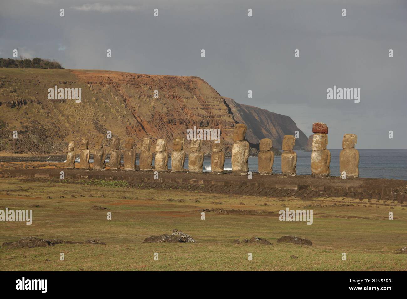 Easter Island Moai Stock Photo Alamy