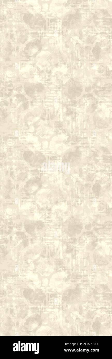 Cream beige mottled vertical rice paper border texture with patterned ...
