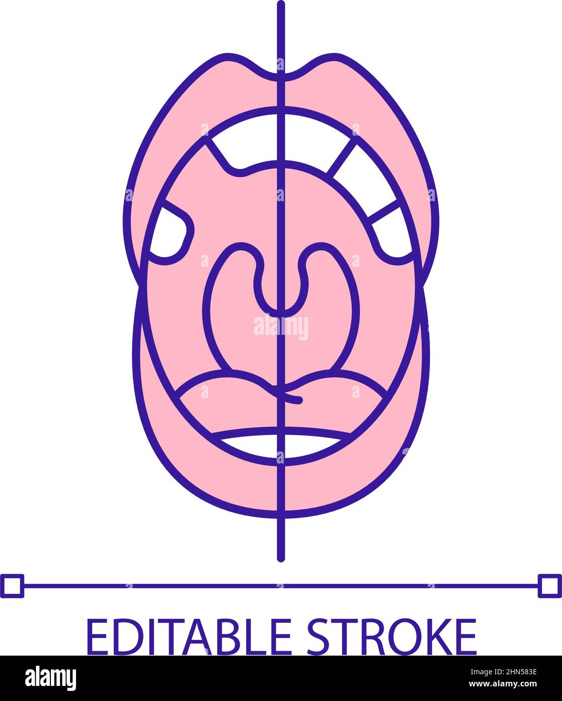 Dental implants installation RGB color icon Stock Vector