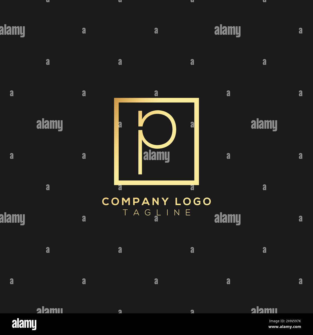 Abstract premium linear letter P logo icon design modern minimal style ...