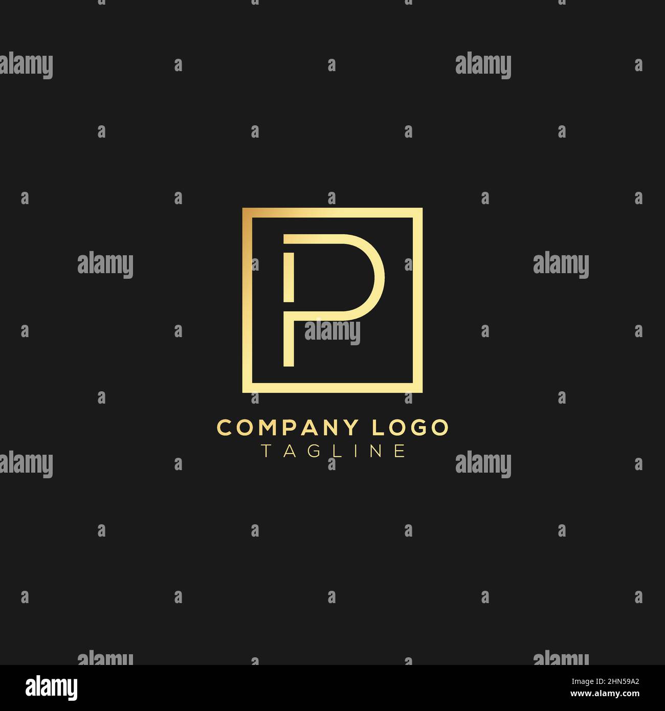 Abstract premium linear letter P logo icon design modern minimal style ...