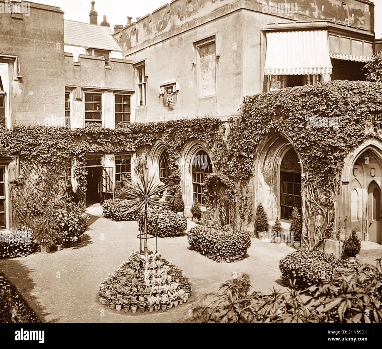 The Garden, Windsor Castle, Victorian period Stock Photo Alamy