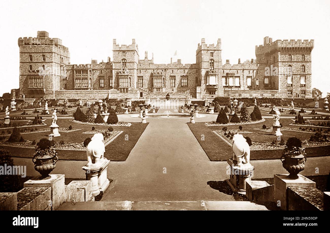 East Terrace, Windsor Castle, Victorian period Stock Photo