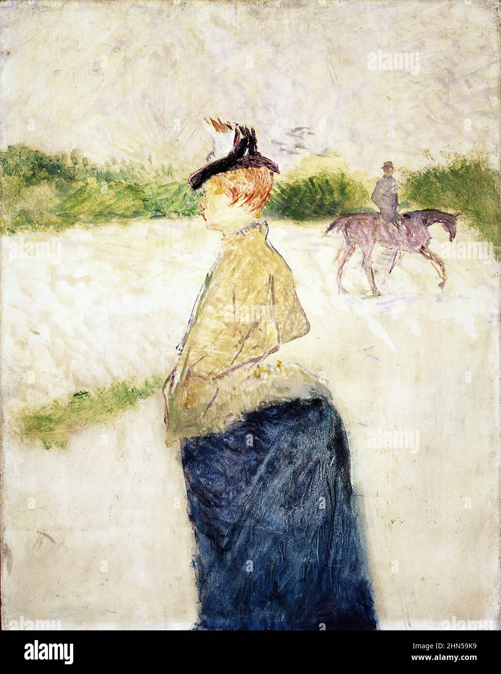 Emilie (late 1890s). Antique vintage art by Henri Toulouse-Lautrec. Stock Photo