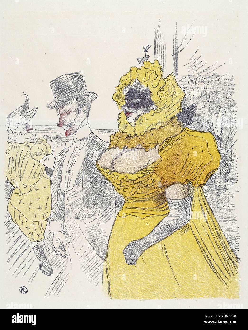Poster Haute Qualité 'Bal Des Étudiants Grenoble 1897' - 35x60cm, Reproduction D'affiche Vintage