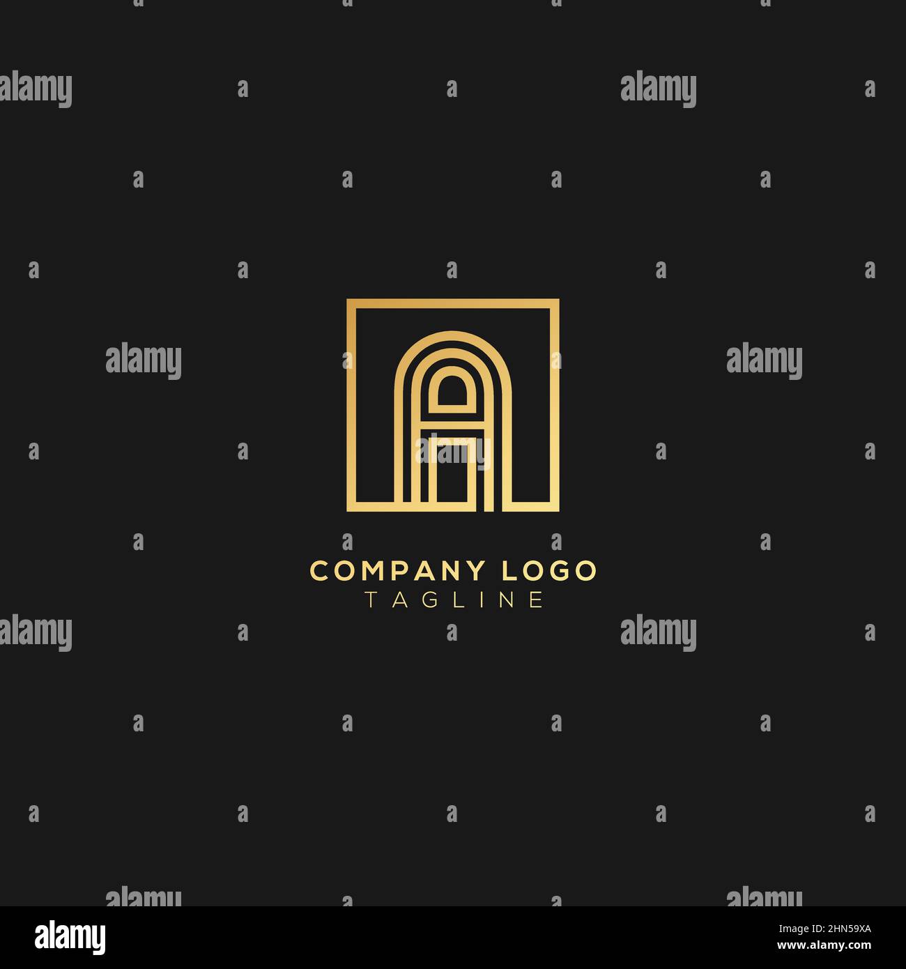 Abstract premium linear letter A logo icon design modern minimal style ...