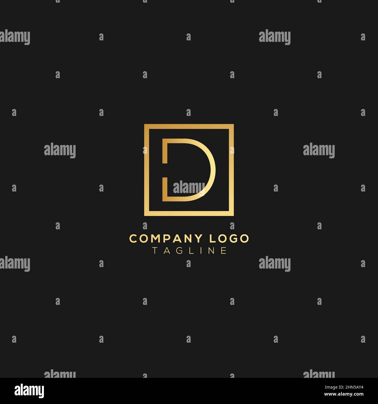Abstract premium linear letter D logo icon design modern minimal style ...