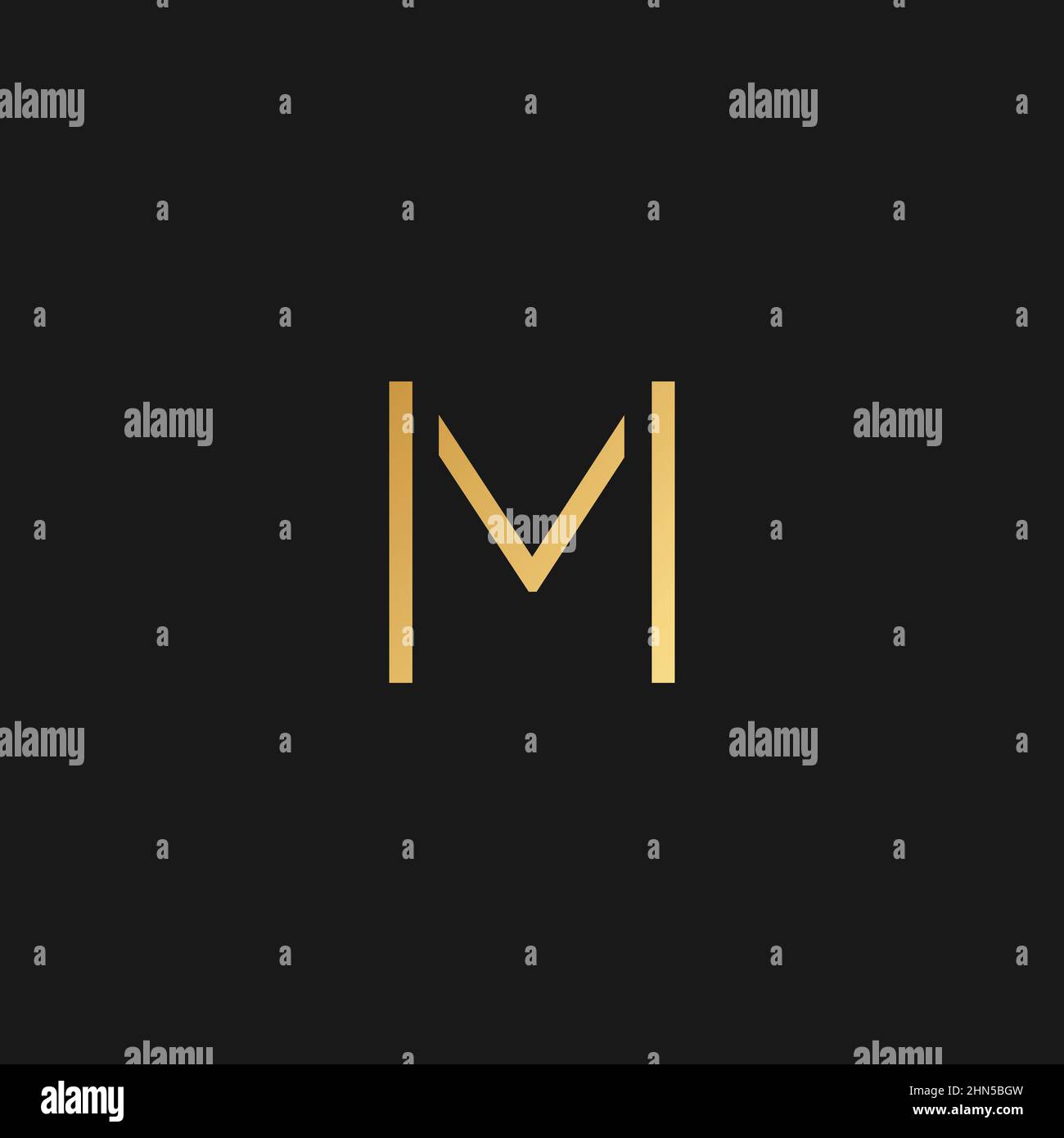 Abstract premium linear letter M logo icon design modern minimal style ...