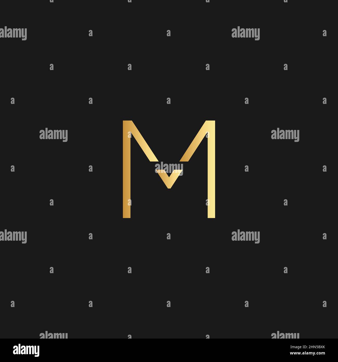 Abstract premium linear letter M logo icon design modern minimal style ...