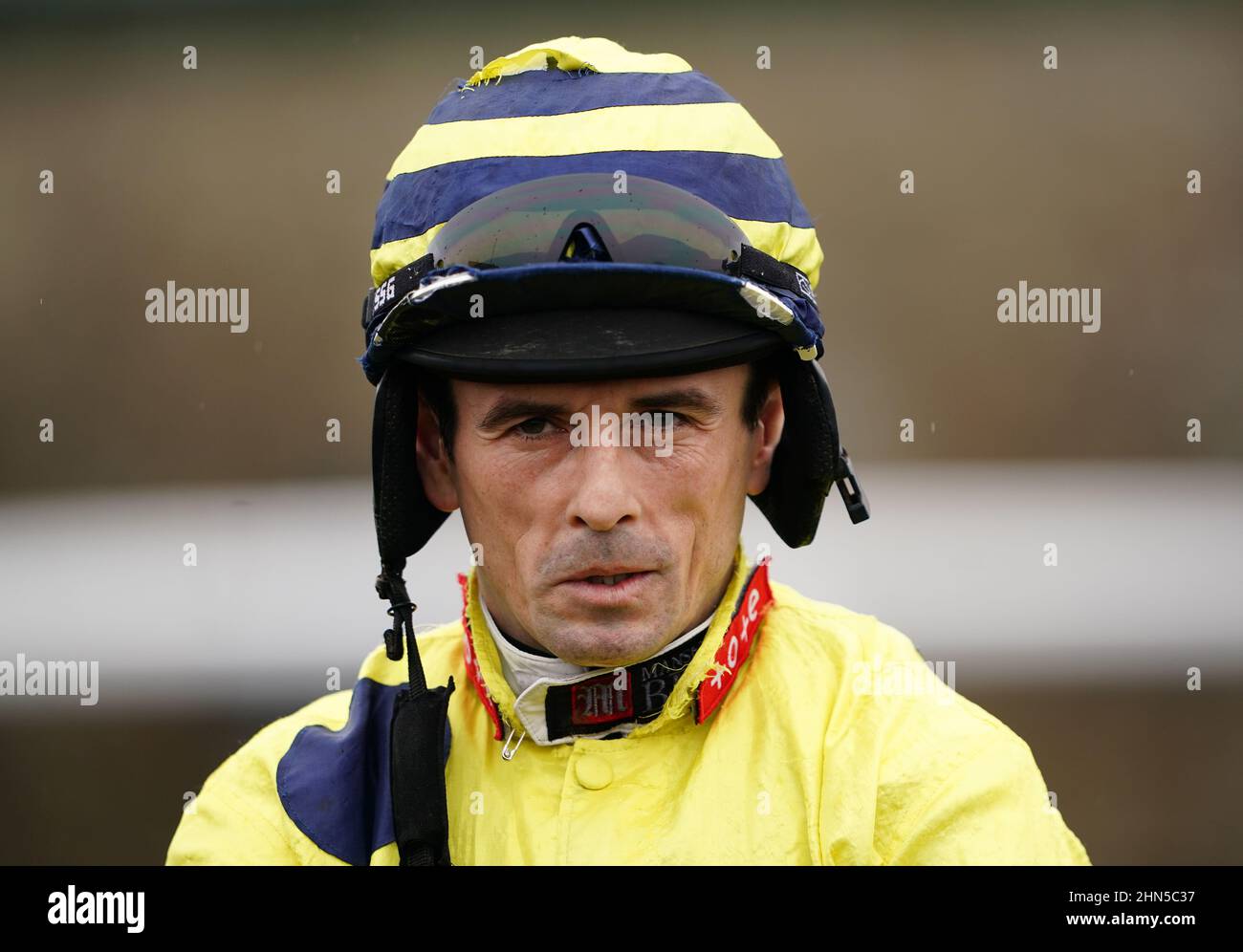 Jockey Sean Quinlan at Catterick Bridge Racecourse. Picture date: Monday February 14, 2022. Stock Photo