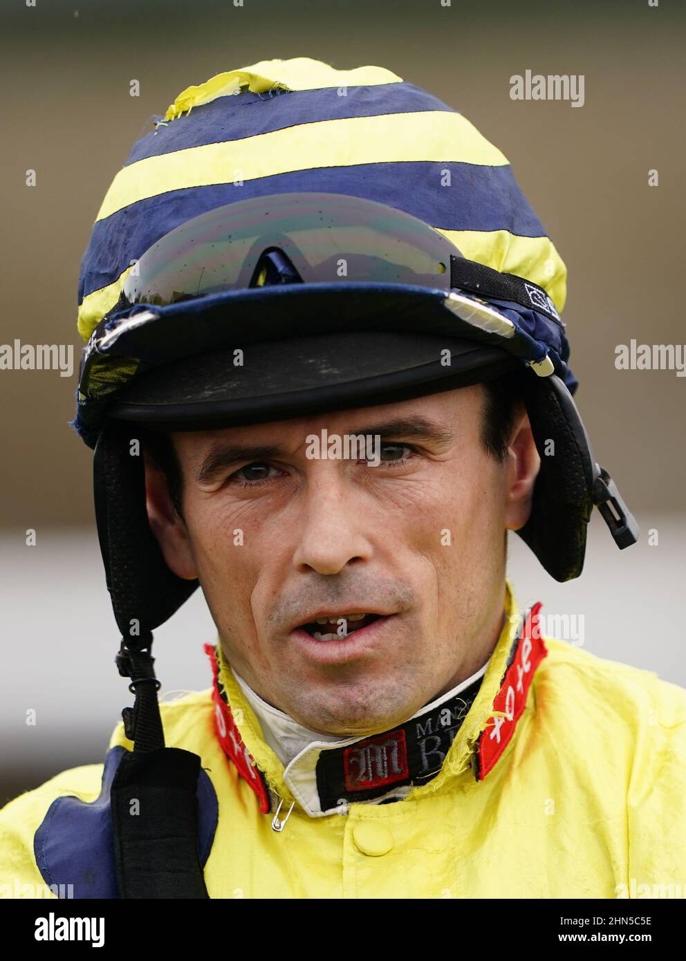 Jockey Sean Quinlan at Catterick Bridge Racecourse. Picture date: Monday February 14, 2022. Stock Photo