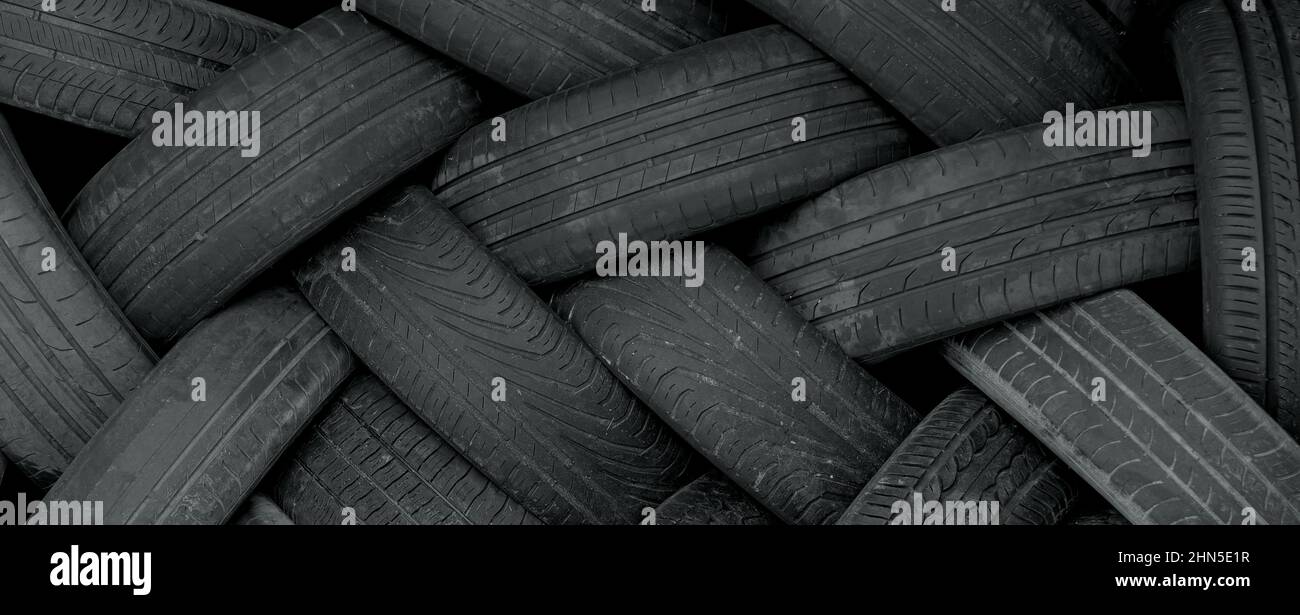Patterns Using Tyres car tyres stapled to form an intertwining pattern Stock Photo - Alamy