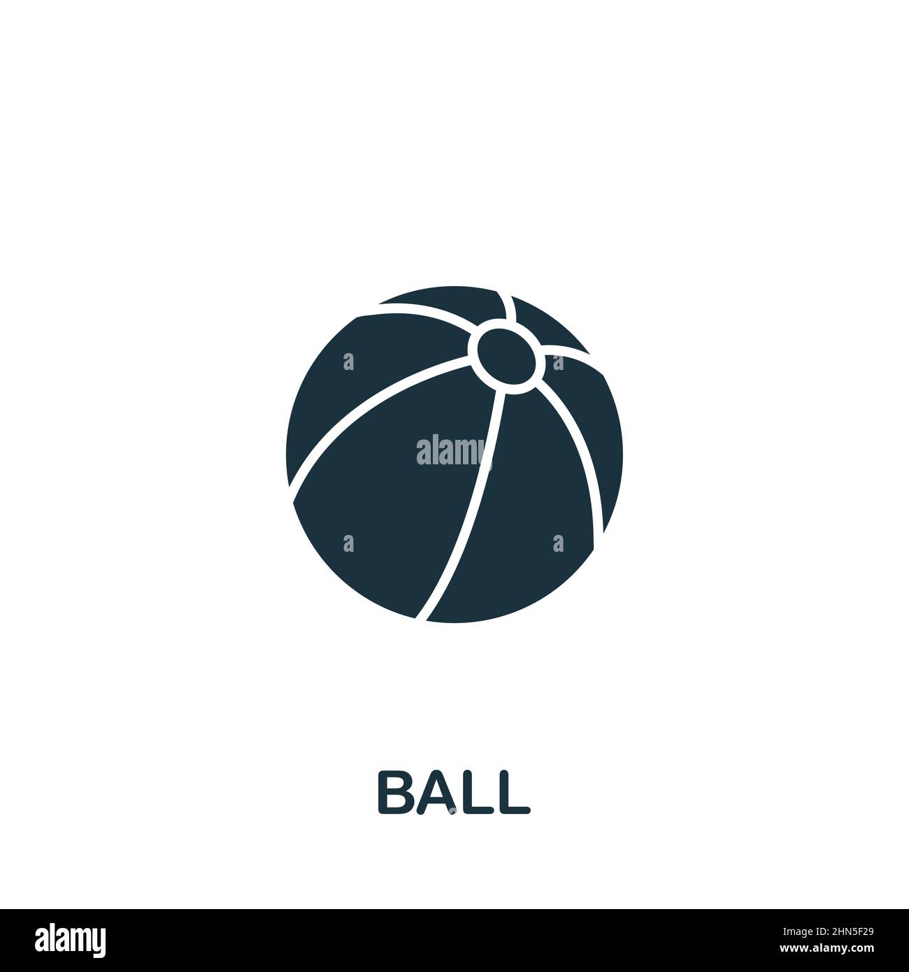 Ball icon. Monochrome simple Ball icon for templates, web design and ...